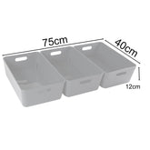 Unterbett Schubladen Organizer Set - 12 cm hoch - passend für Bettkasten 40x75cm - Bett Aufbewahrung